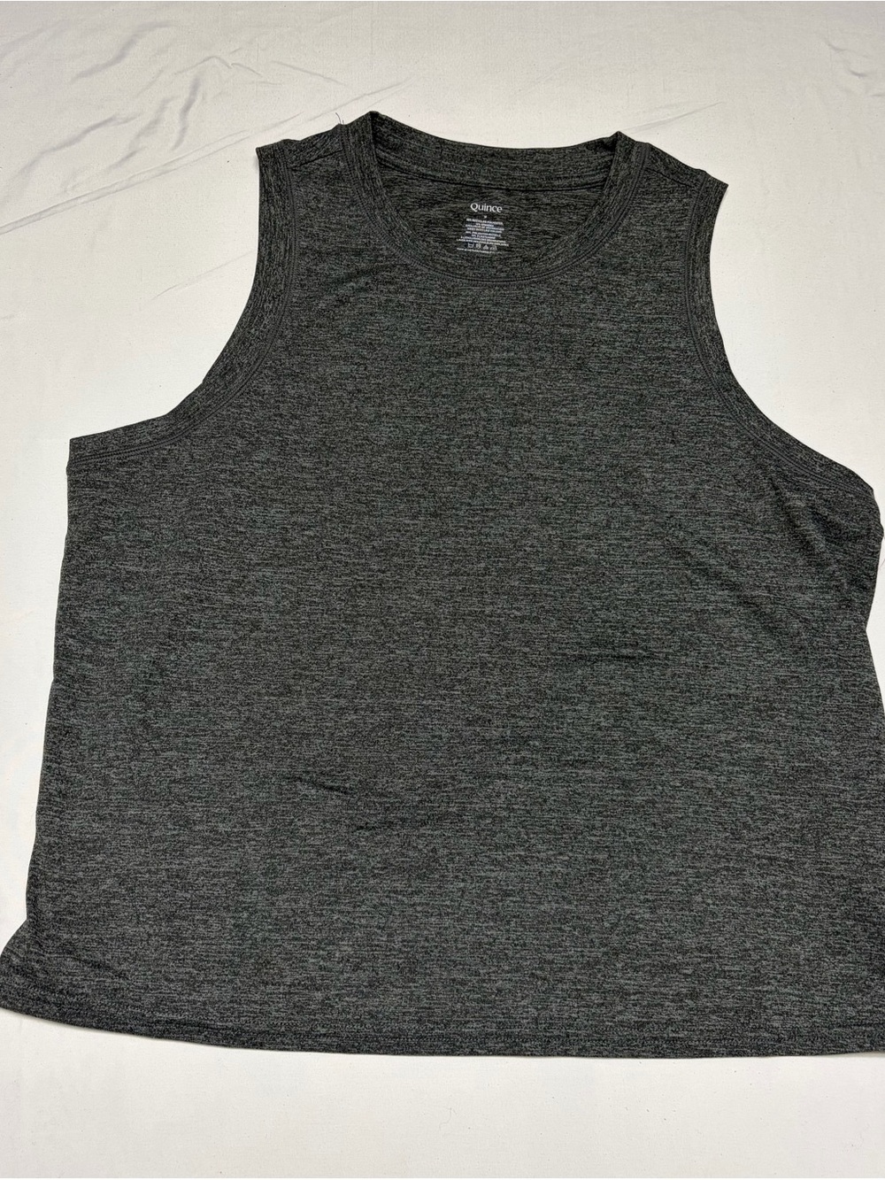 Quince Sleeveless Tank Top - Charcoal
